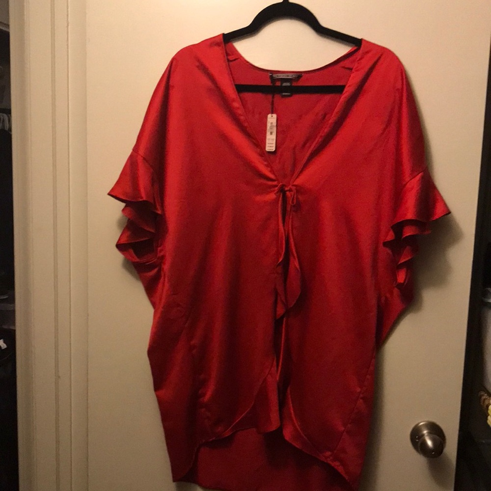 Brand New Victoria Secret Tie Front Silk Open robe
